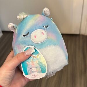 Squishmallows Blue and Pink Unicorn Plush